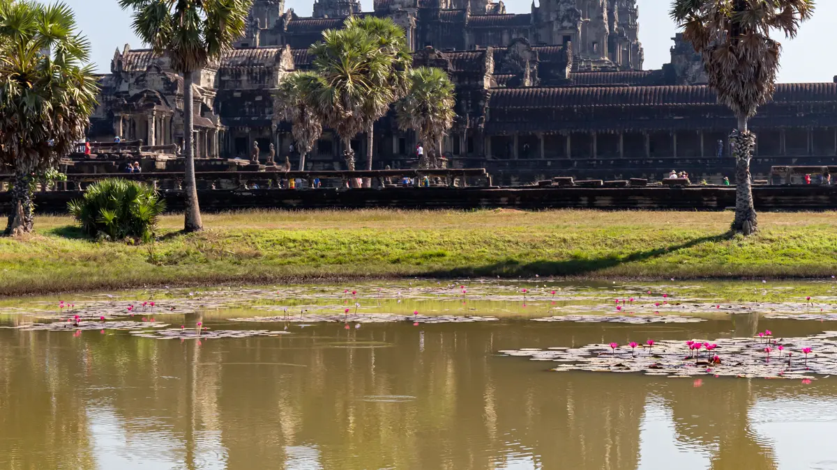 Angkor Wat reflected in the southern pond
